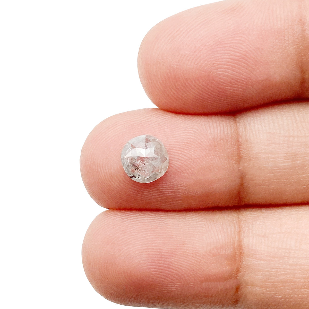 0.74ct | Rustic  Cushion Shape Rose Cut Diamond - Modern Rustic Diamond
