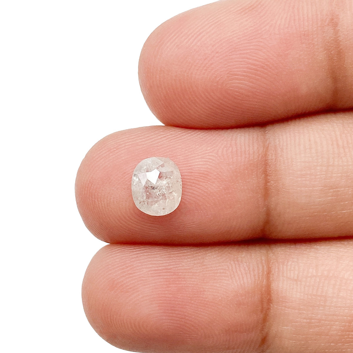 0.83ct | Rustic  Cushion Shape Rose Cut Diamond - Modern Rustic Diamond