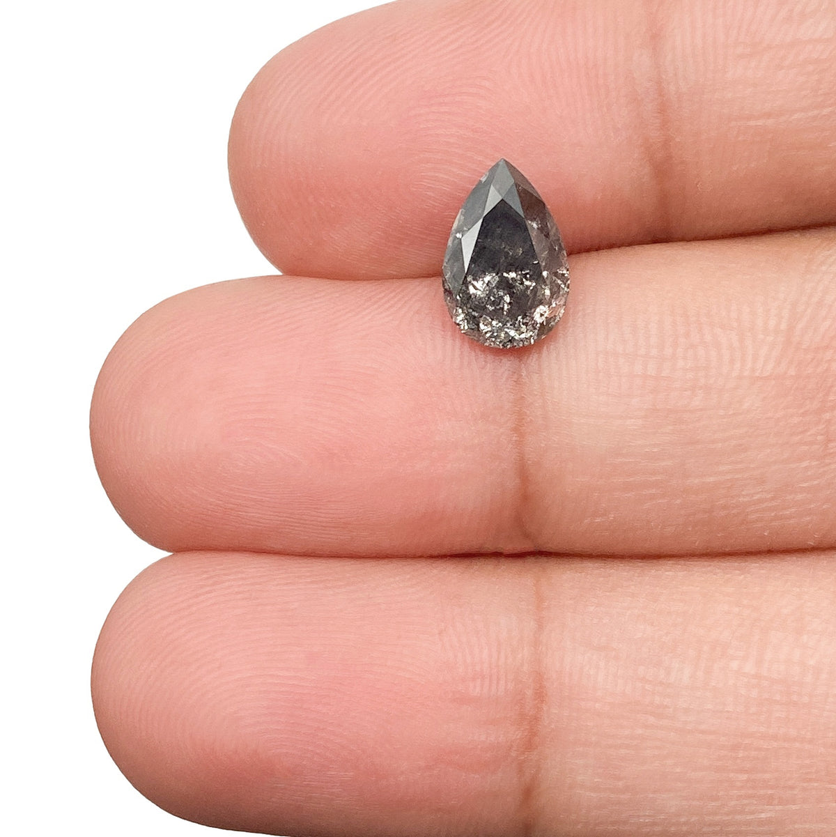 1.63ct | Rustic  Pear Shape Brilliant Cut Diamond - Modern Rustic Diamond