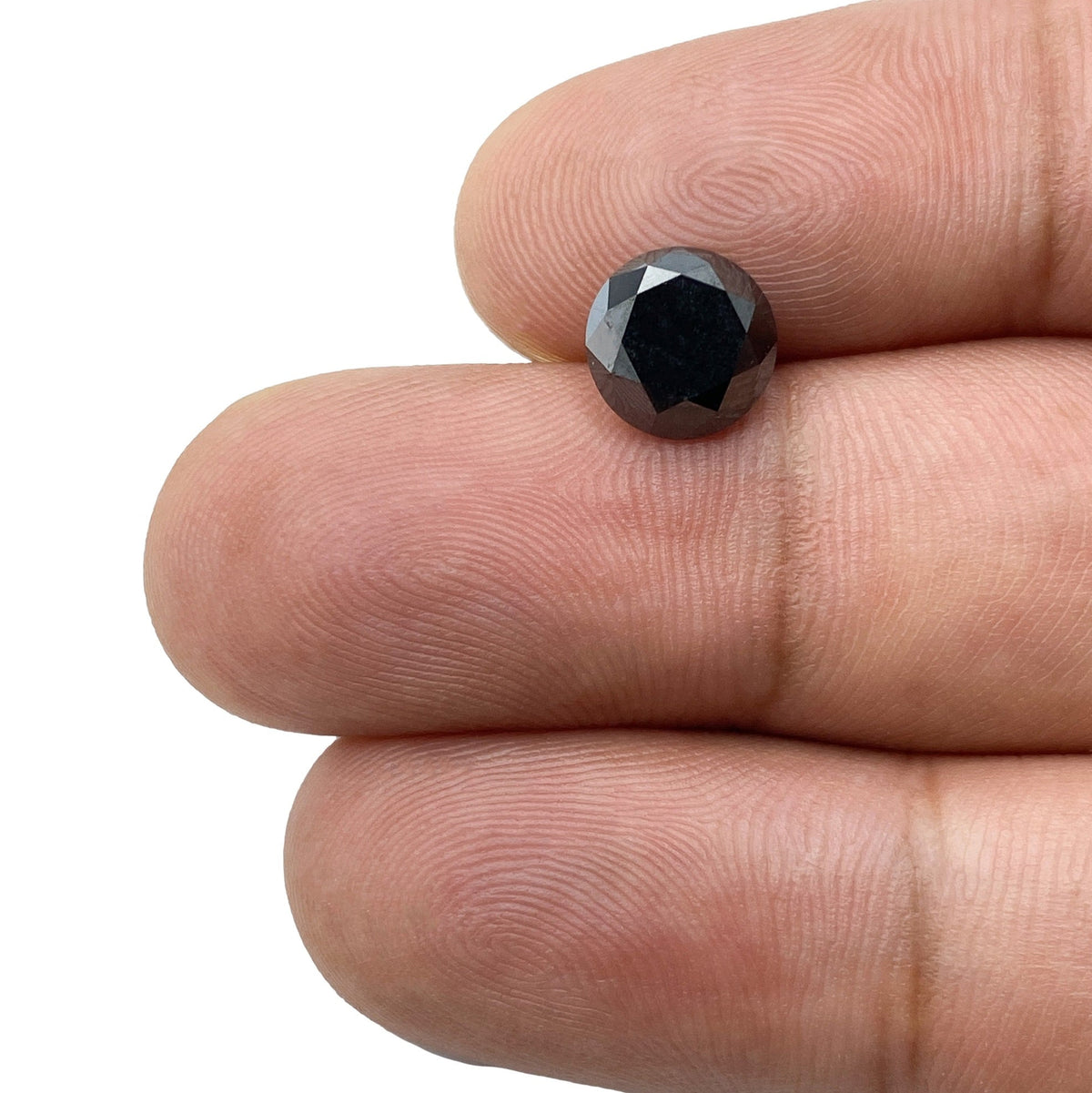 2.62ct | Black/ Round Shape Brilliant Cut Diamond-Modern Rustic Diamond