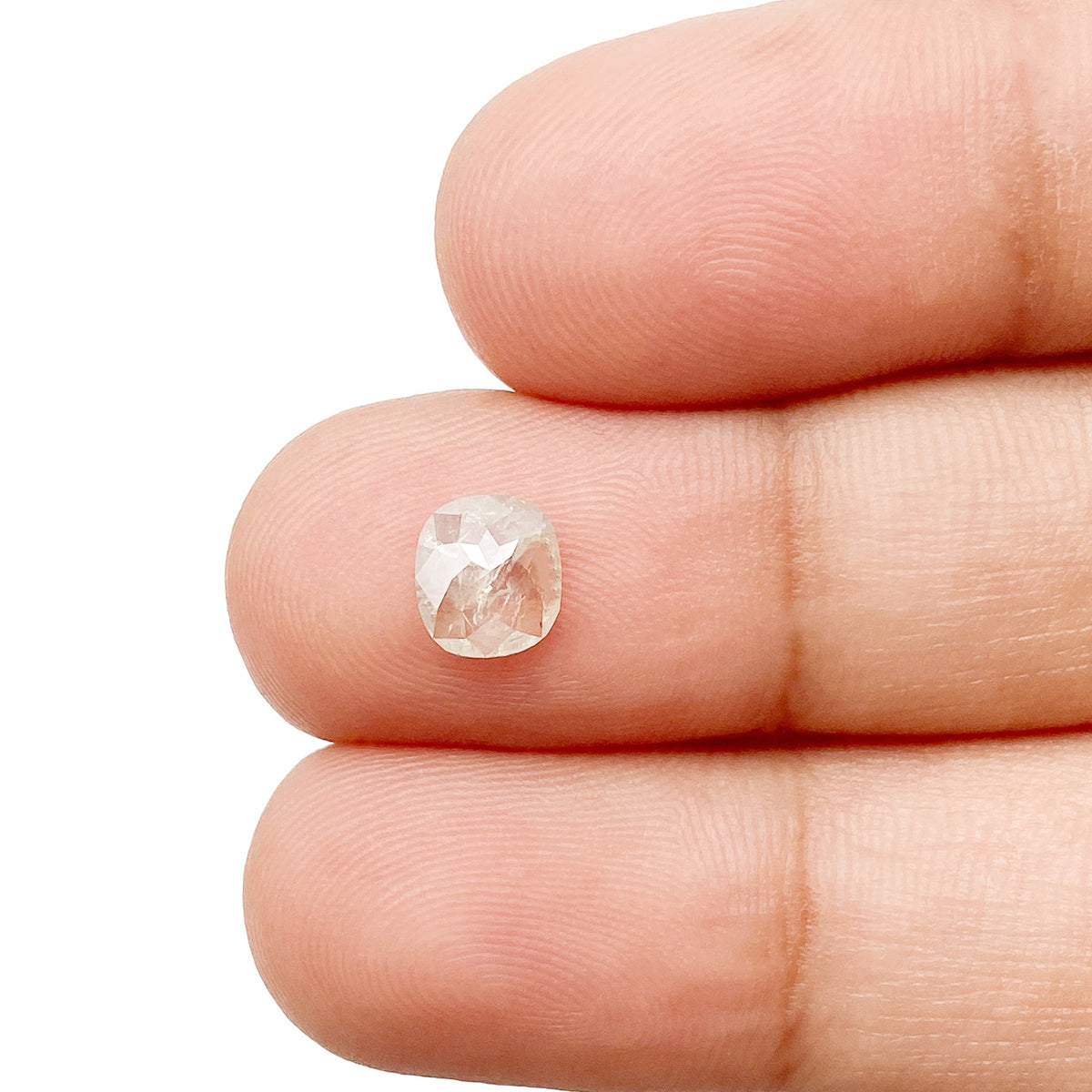 0.59ct | Rustic  Cushion Shape Rose Cut Diamond - Modern Rustic Diamond