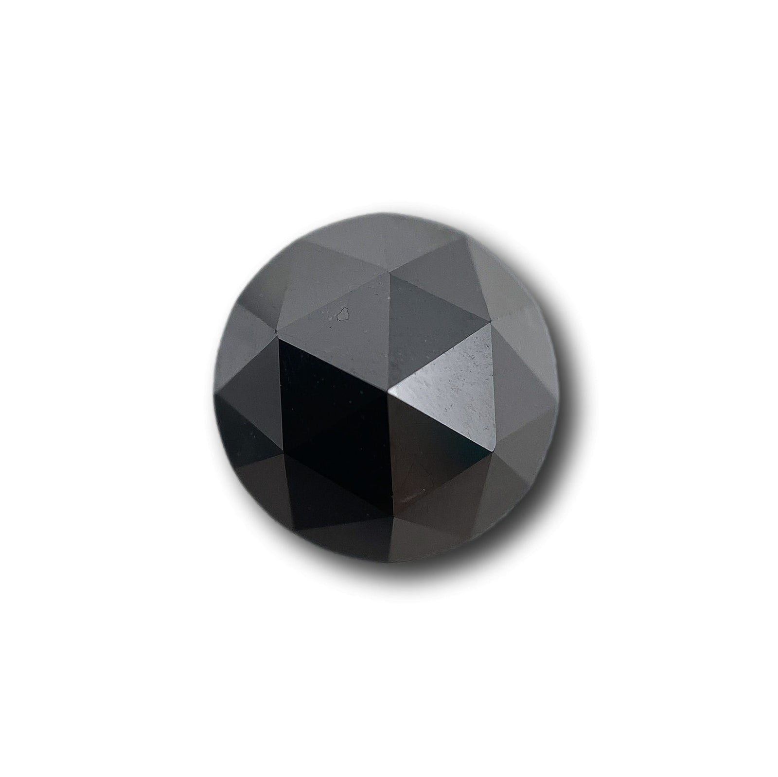 2.64ct | Black/ Round Shape Rose Cut Diamond-Modern Rustic Diamond