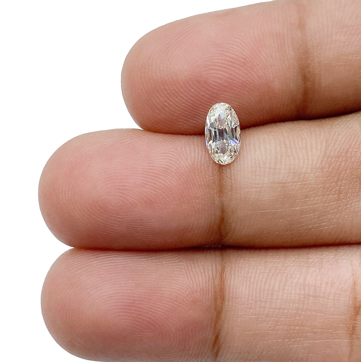 0.59ct | H-I/VVS Oval Shape Old Mine Cut Diamond - Modern Rustic Diamond