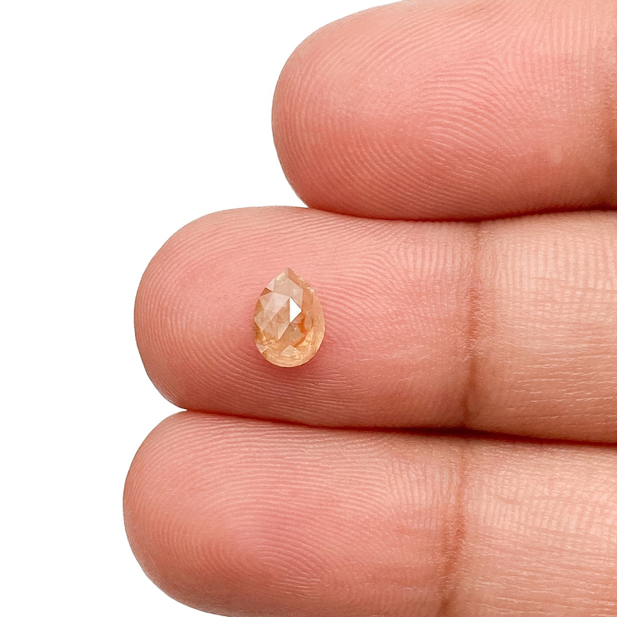 0.63ct | Rustic/ Pear Shape Rose Cut Diamond - Modern Rustic Diamond