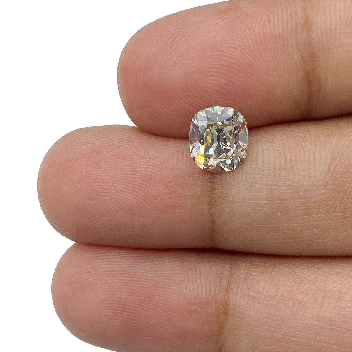 1.51ct | S-T/VS1 Cushion Shape Old Mine Cut Diamond (GIA) - Modern Rustic Diamond