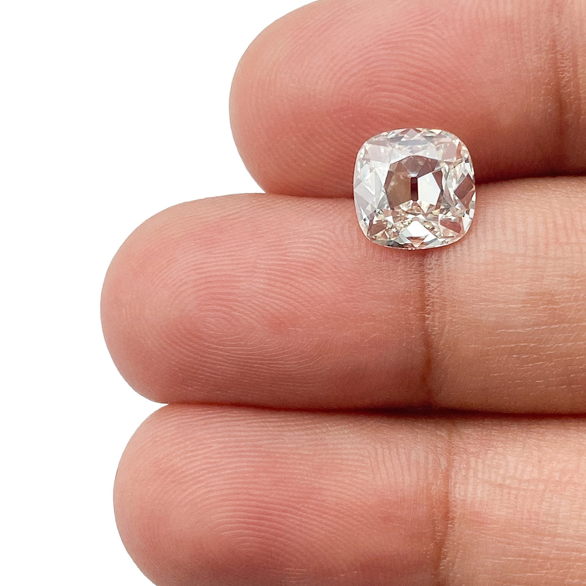 1.55ct | J/VS1 Cushion Shape Old Mine Cut Diamond (GIA) - Modern Rustic Diamond