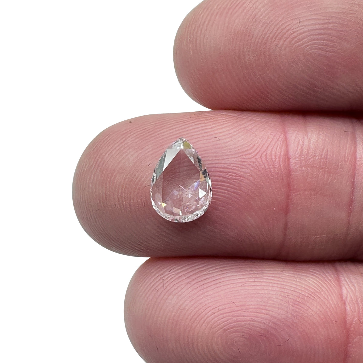 1.06ct | D/VS1 Pear Shape Rose Cut Diamond (GIA) - Modern Rustic Diamond