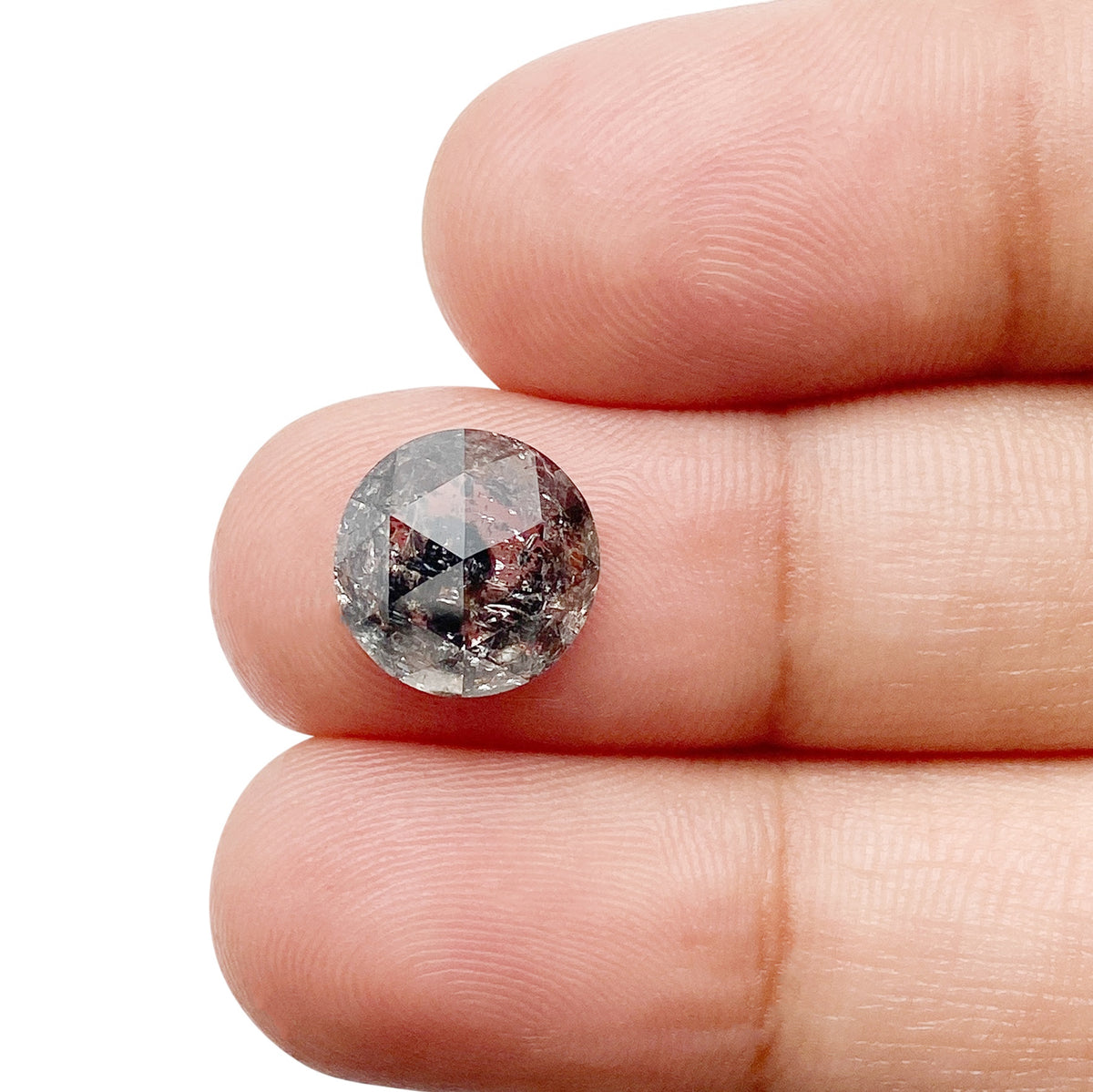 2.70ct | Rustic Round Shape Rose Cut Diamond - Modern Rustic Diamond