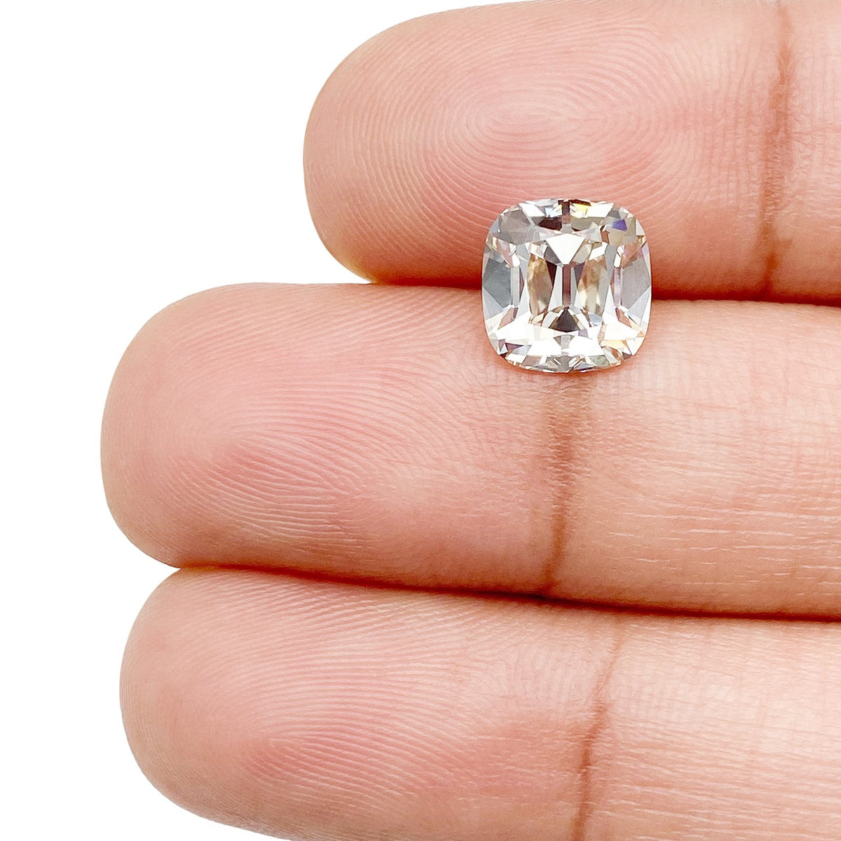 2.55ct | O-P/VS1 Cushion Shape Old Mine Cut Diamond (GIA) - Modern Rustic Diamond