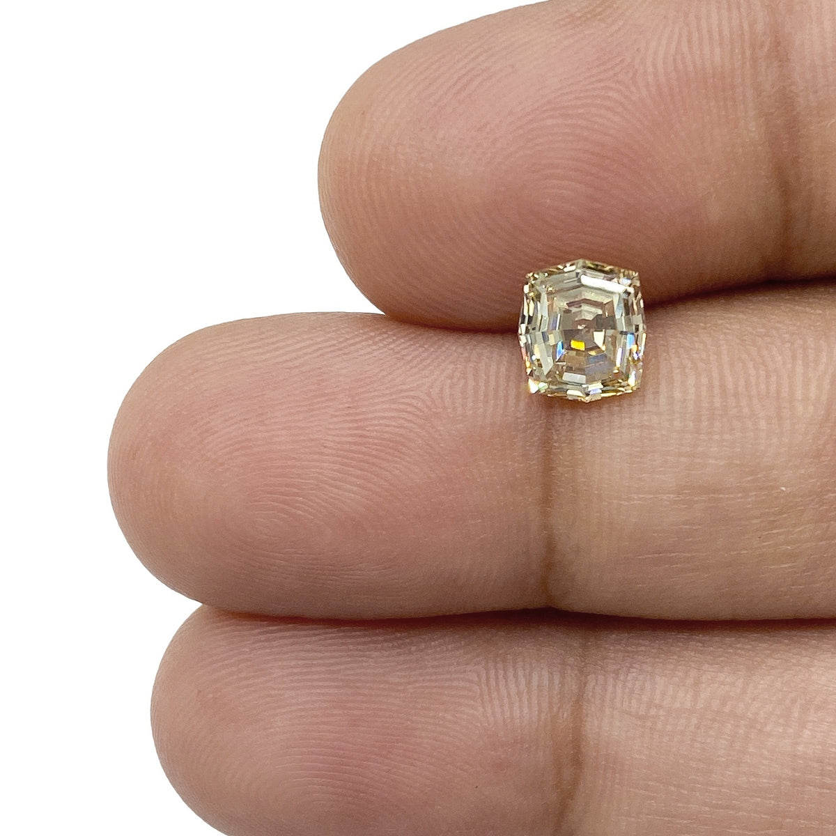 1.16ct | Yellow VS-SI Octagonal Shape Step Cut Diamond - Modern Rustic Diamond
