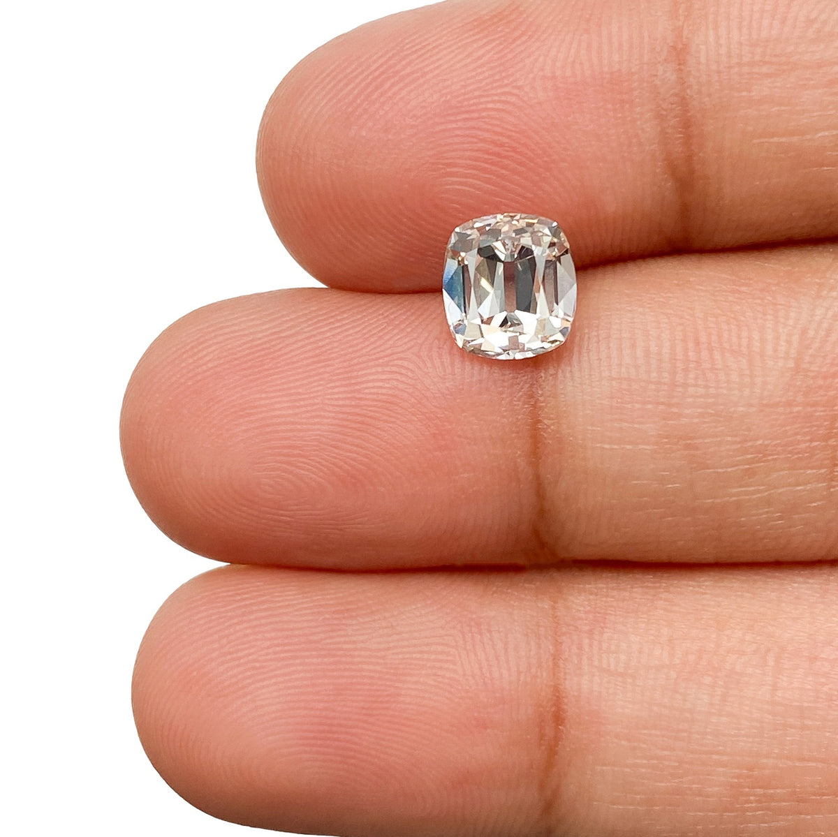 1.54ct | K/SI1 Cushion Shape Old Mine Cut Diamond (GIA) - Modern Rustic Diamond