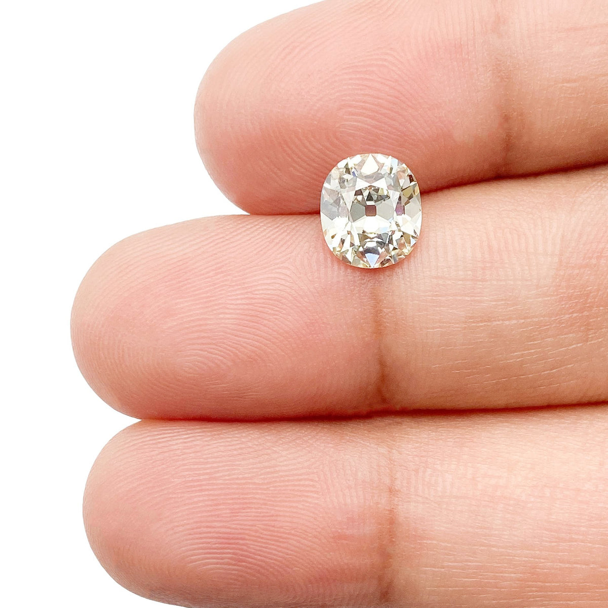 1.56ct | L/VS1 Cushion Shape Old Mine Cut Diamond (GIA) - Modern Rustic Diamond