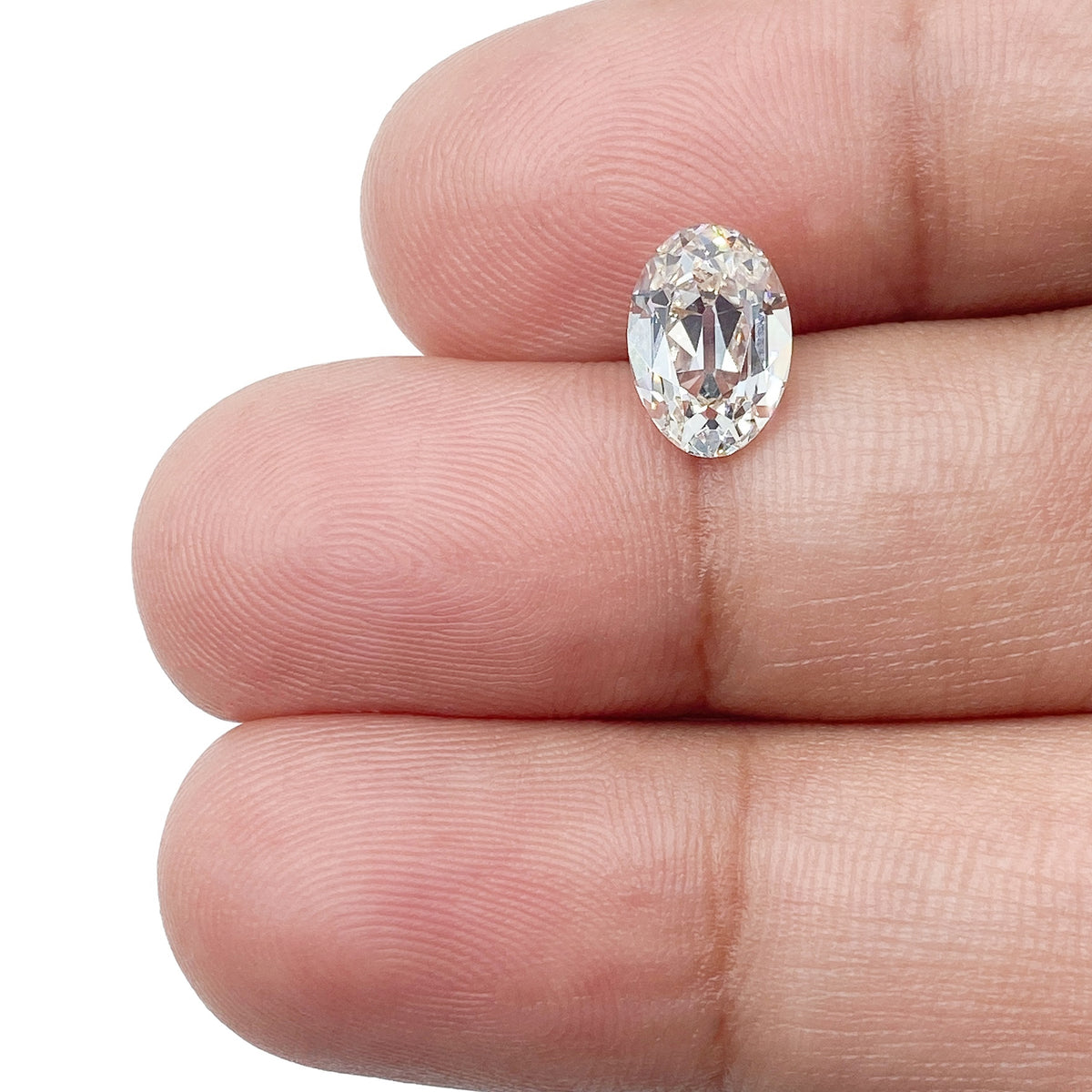 1.50ct | K/VS2 Oval Shape Old Mine Cut Diamond (GIA) - Modern Rustic Diamond
