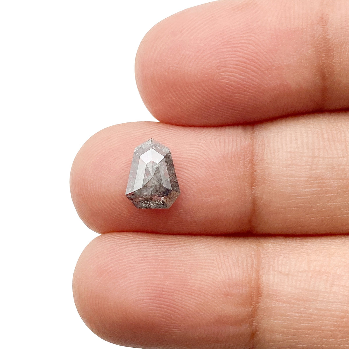 1.20ct | Rustic  Shield Shape Rose Cut Diamond - Modern Rustic Diamond