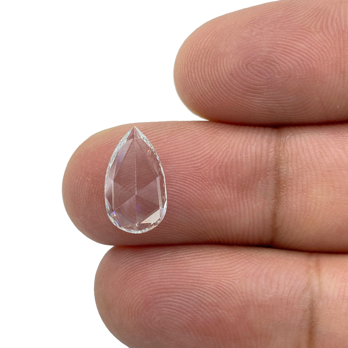 0.82ct | D/VS2 Pear Shape Rose Cut Diamond (GIA) - Modern Rustic Diamond