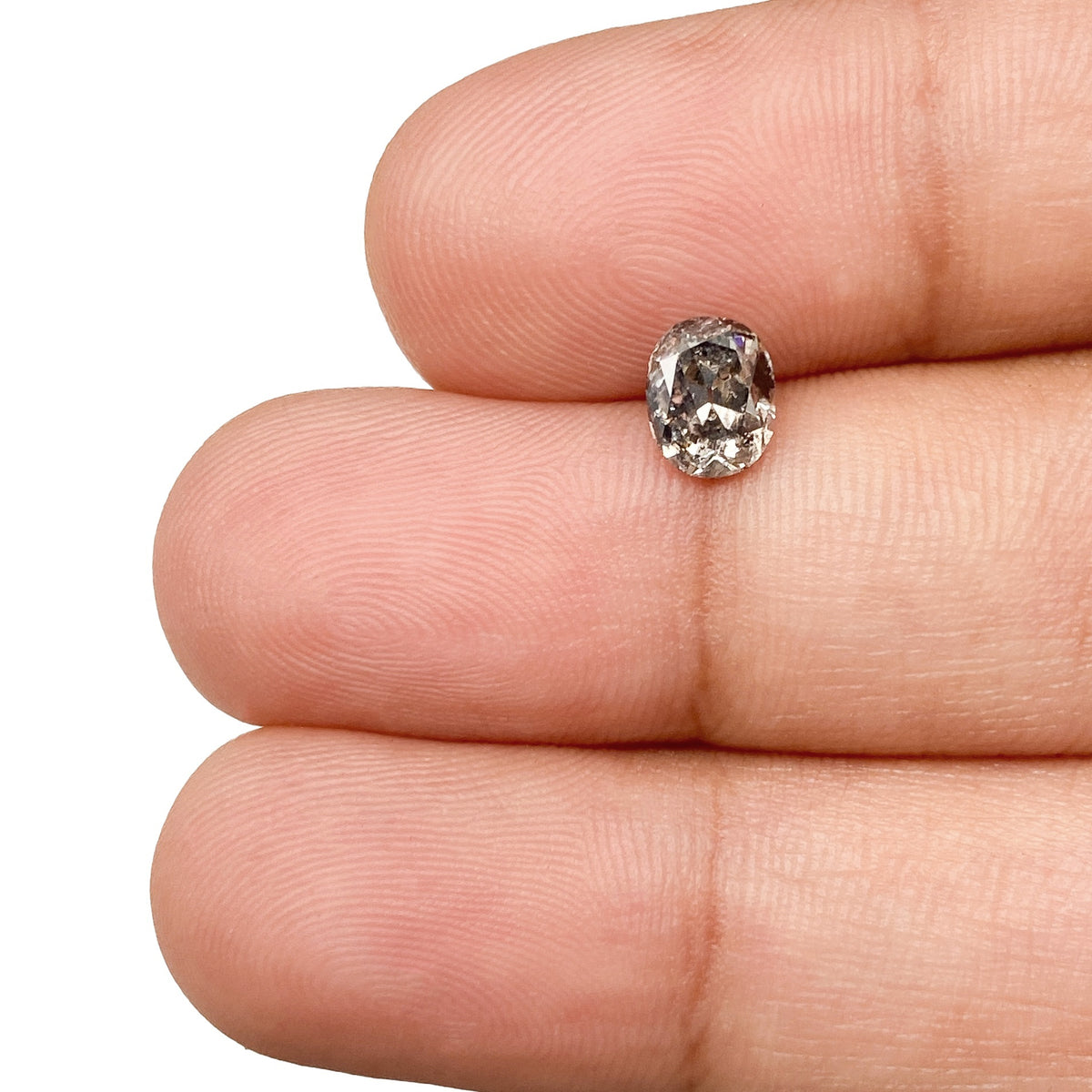 0.78ct | Rustic Oval Shape Brilliant Cut Diamond - Modern Rustic Diamond
