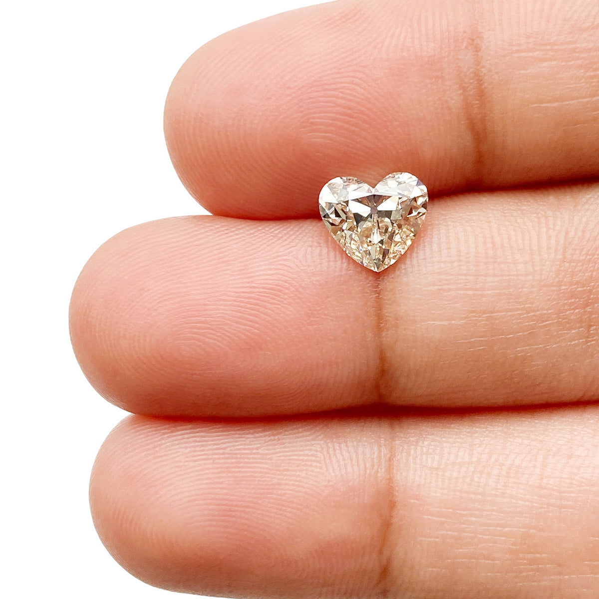 1.24ct | S-T/VS1 Heart Shape Old Mine Cut Diamond (GIA) - Modern Rustic Diamond