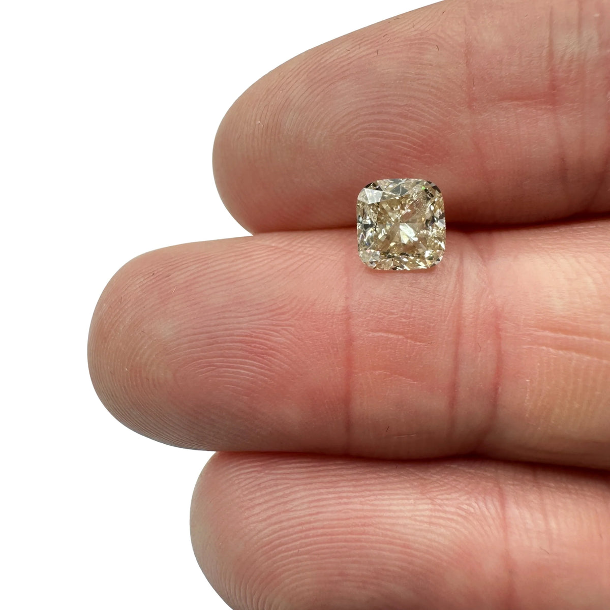 1.27ct | Champagne SI Cushion Shape Brilliant Cut Diamond - Modern Rustic Diamond