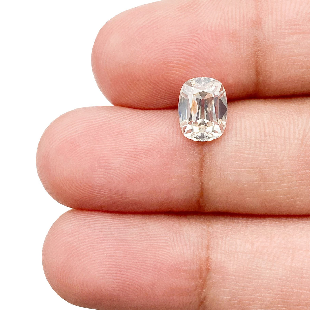 1.55ct | L/VS2 Cushion Shape Old Mine Cut Diamond (GIA) - Modern Rustic Diamond