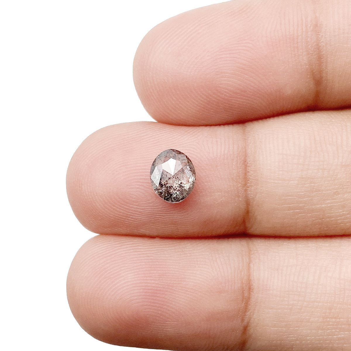 0.86ct | Rustic  Oval Shape Rose Cut Diamond - Modern Rustic Diamond