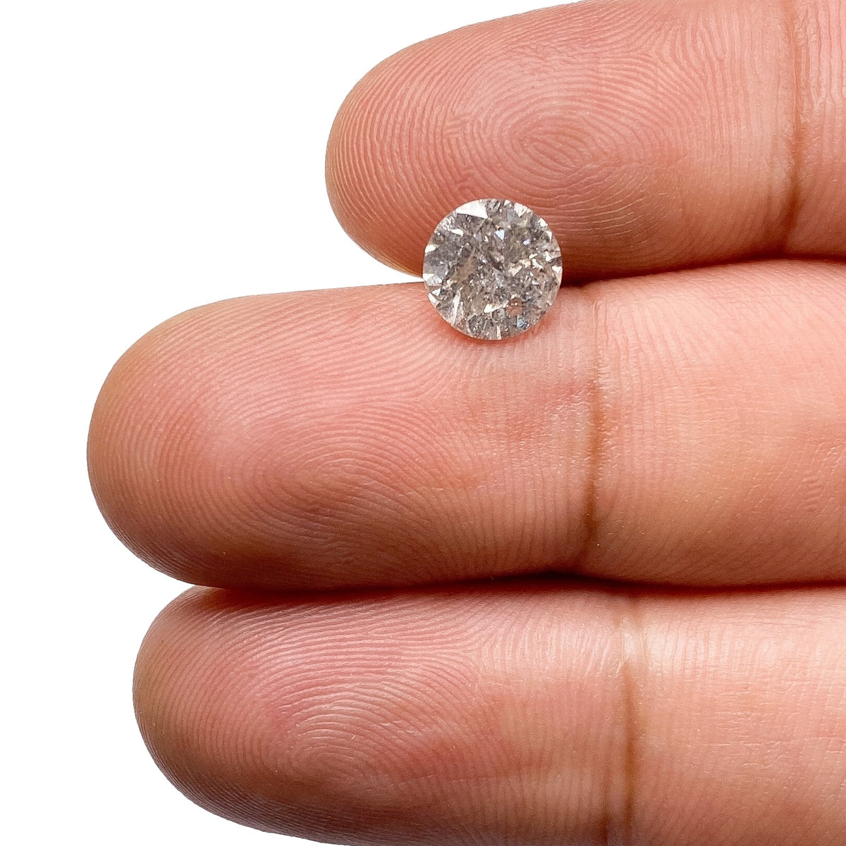 1.58ct | Rustic  Round Shape Brilliant Cut Diamond - Modern Rustic Diamond