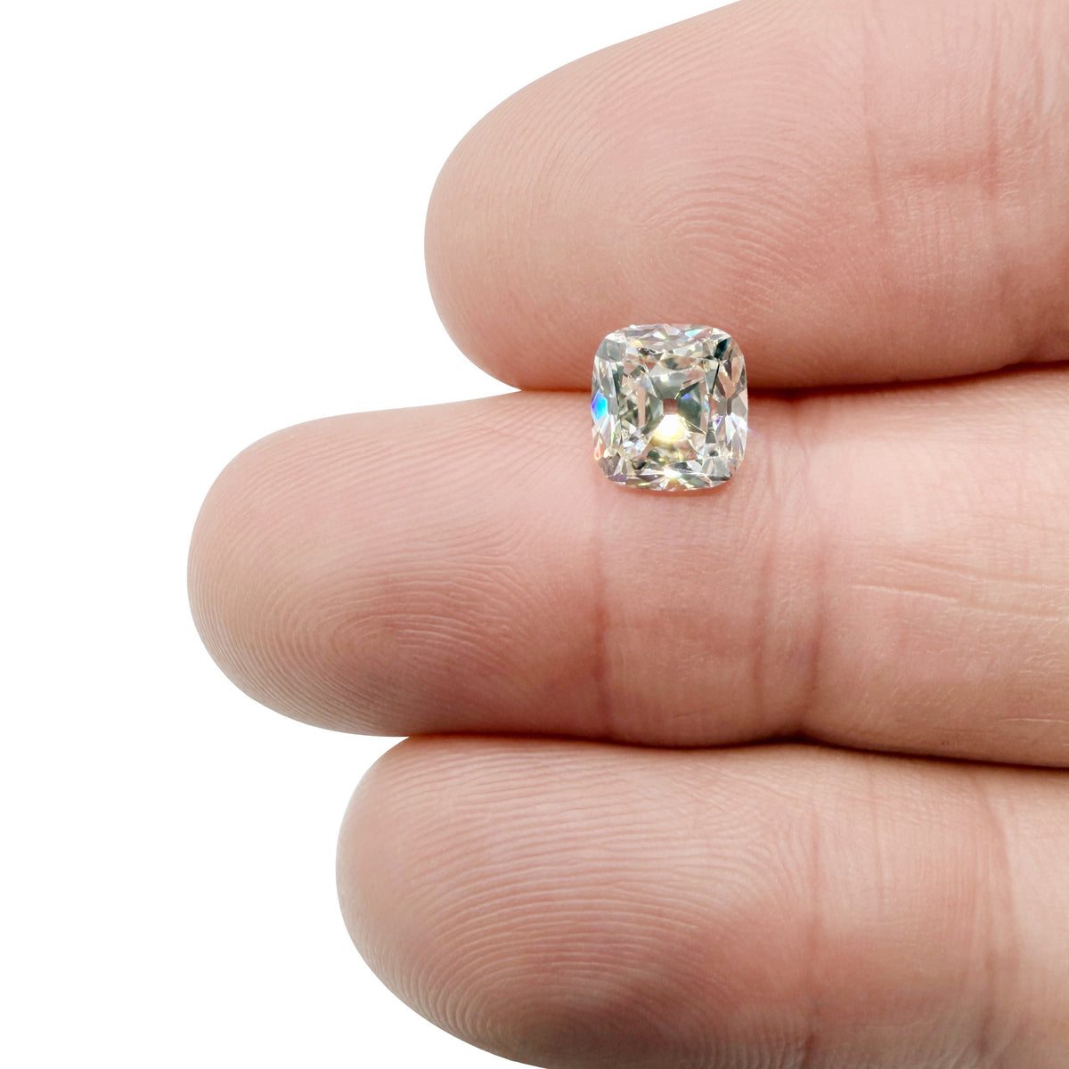2.01ct | K/SI1 Cushion Shape Vintage Old Mine Cut Diamond (GIA) - Modern Rustic Diamond