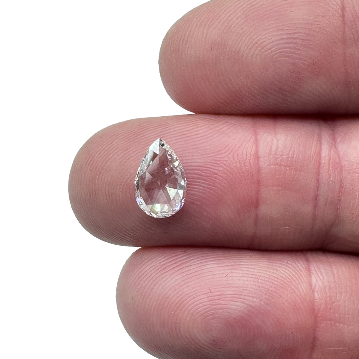 1.06ct | E/VS2 Pear Shape Rose Cut Diamond (GIA) - Modern Rustic Diamond