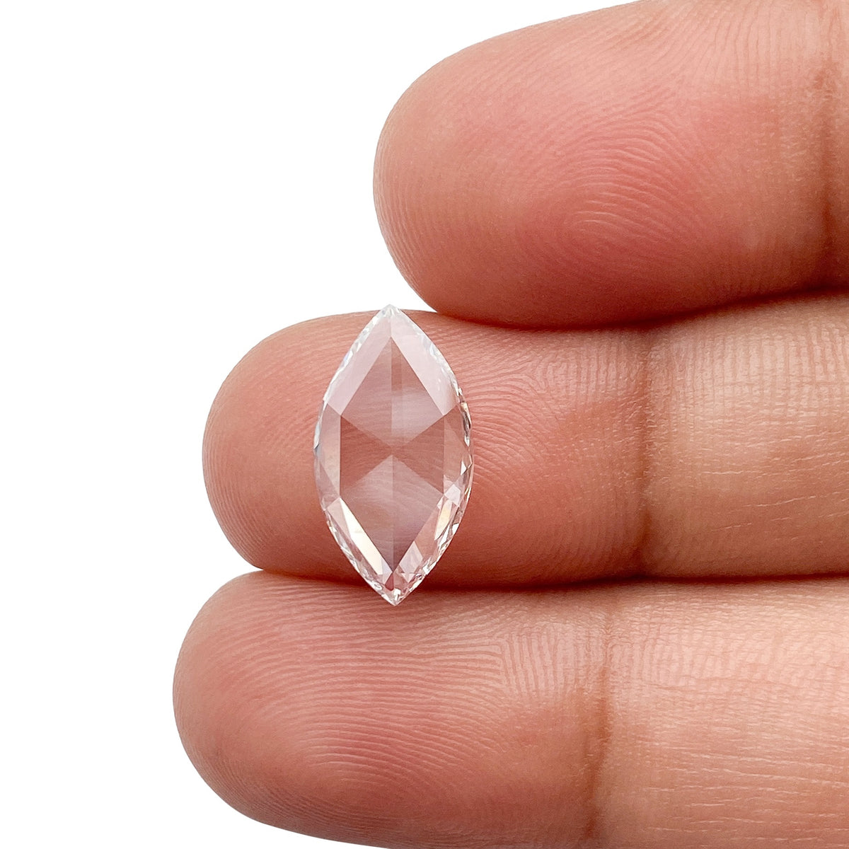 1.57ct | F/VVS1 Marquise Shape Rose Cut Diamond (GIA) - Modern Rustic Diamond
