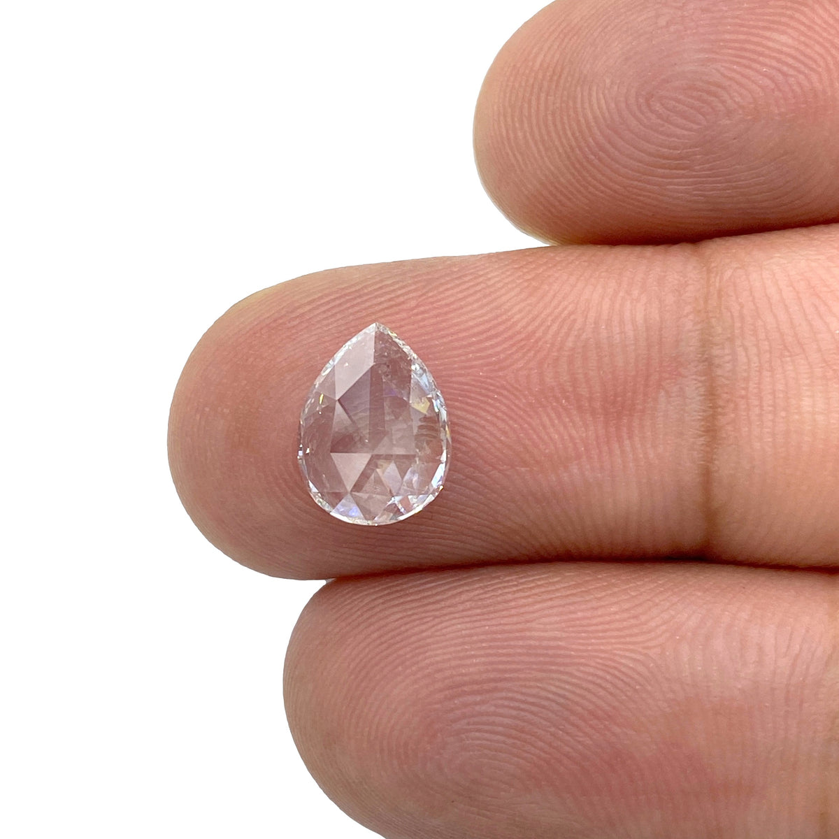 1.04ct | D/VS2 Pear Shape Rose Cut Diamond (GIA) - Modern Rustic Diamond