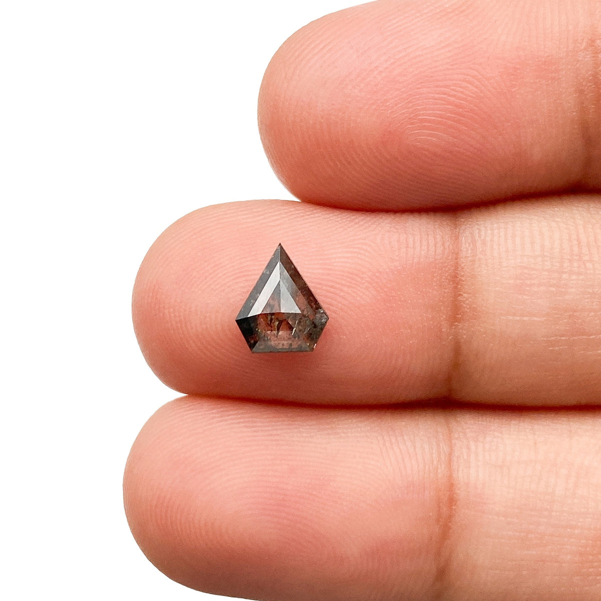 0.71ct | Rustic  Shield Shape Step Cut Diamond - Modern Rustic Diamond