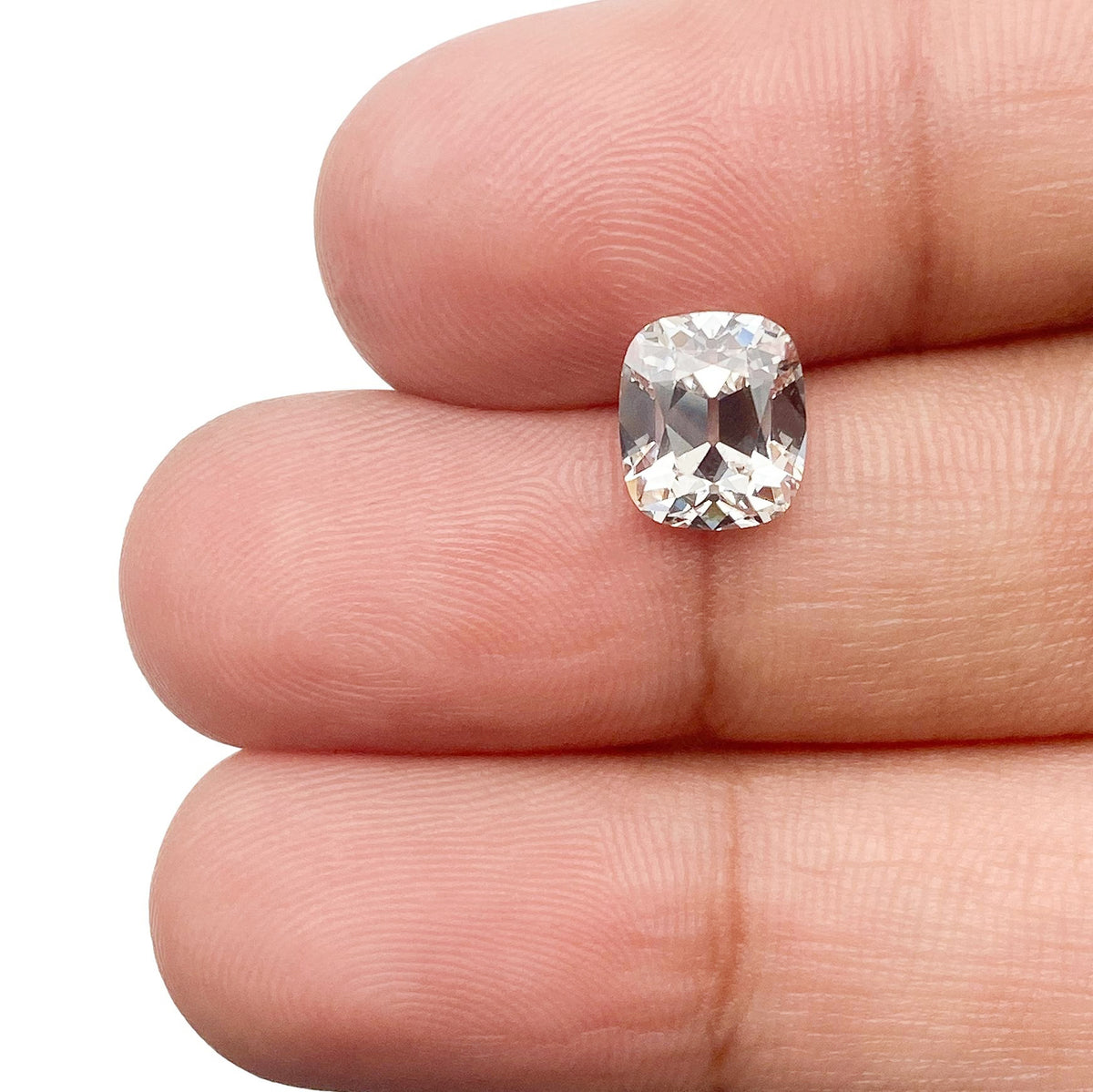 1.63ct | G/VVS2 Cushion Shape Old Mine Cut Diamond (GIA) - Modern Rustic Diamond