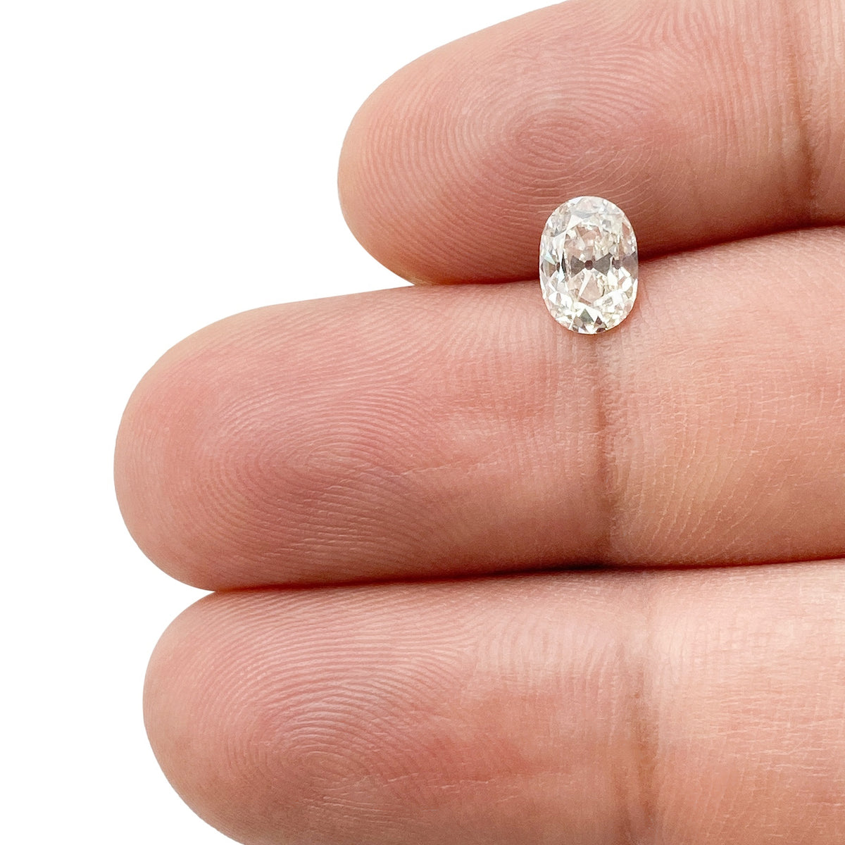 0.91ct | J/VS2 Oval Shape Old Mine Cut Diamond (GIA) - Modern Rustic Diamond