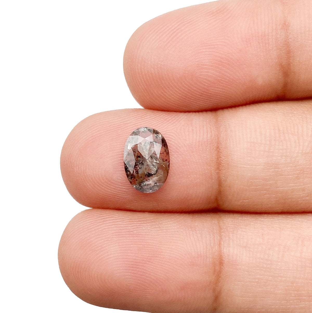 0.80ct | Rustic Oval Shape Rose Cut Diamond - Modern Rustic Diamond