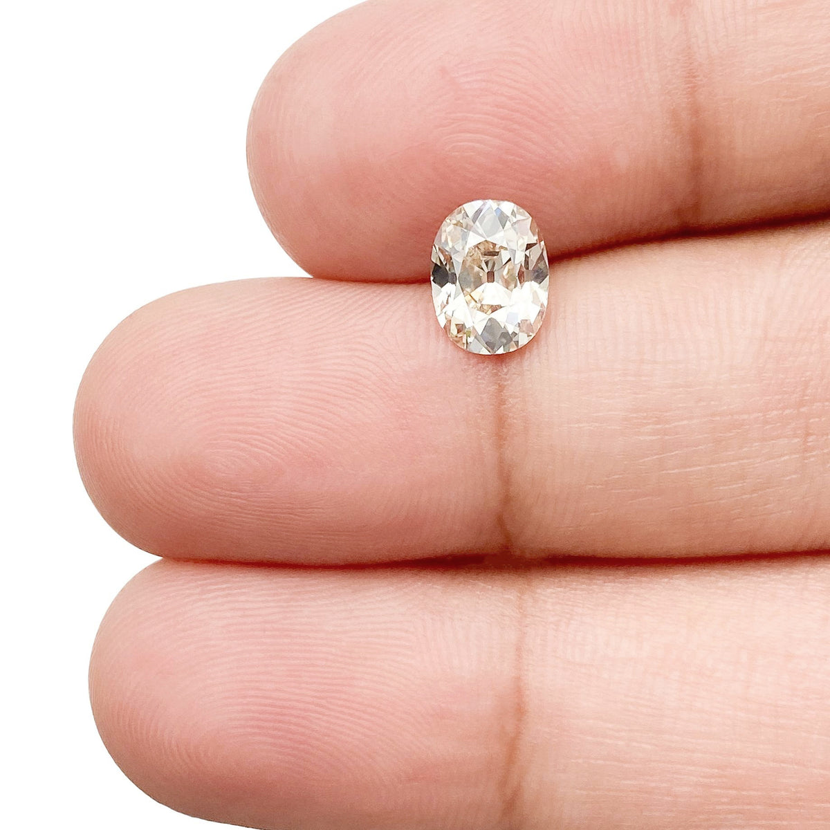 1.05ct | N/VS1 Oval Shape Old Mine Cut Diamond (GIA) - Modern Rustic Diamond