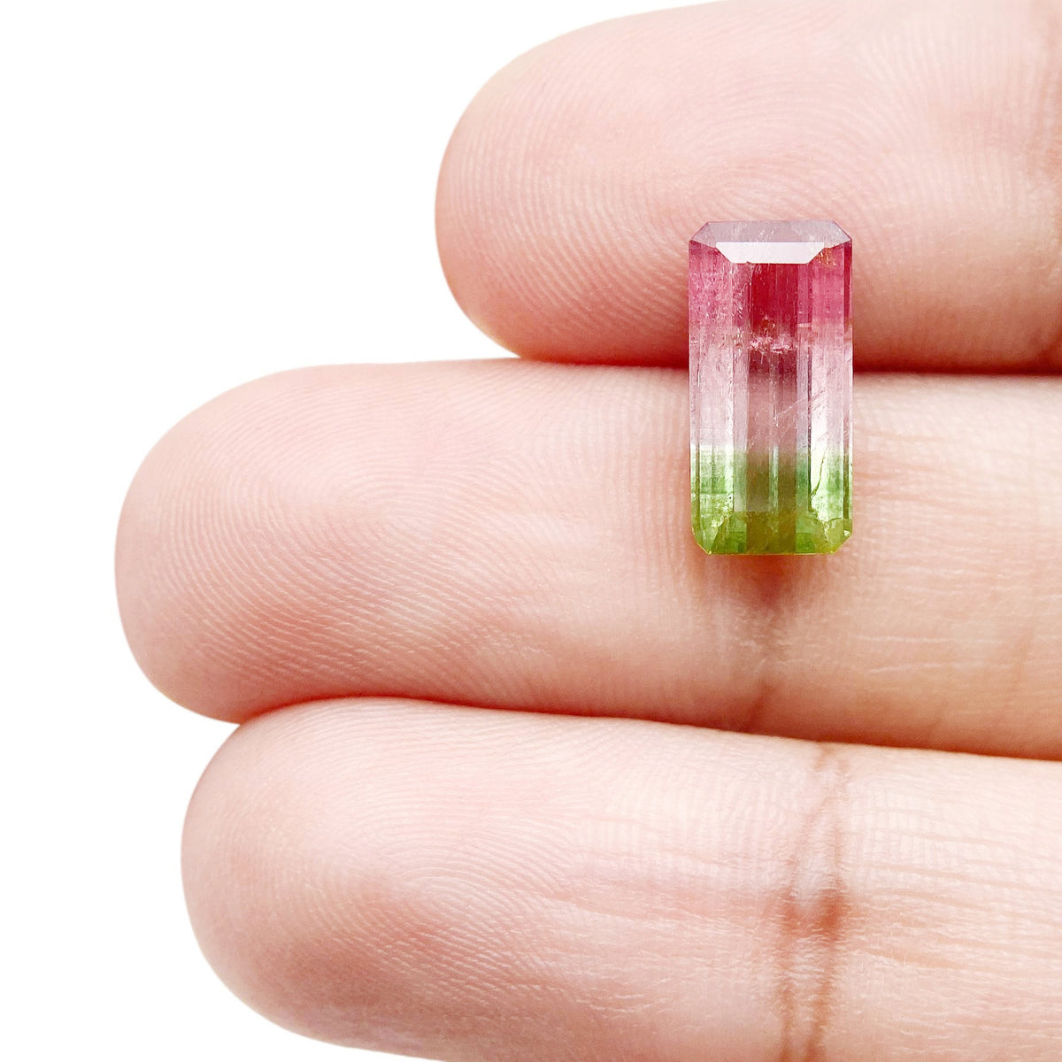 3.05ct |  Emerald Shape Step Cut Tourmaline - Modern Rustic Diamond