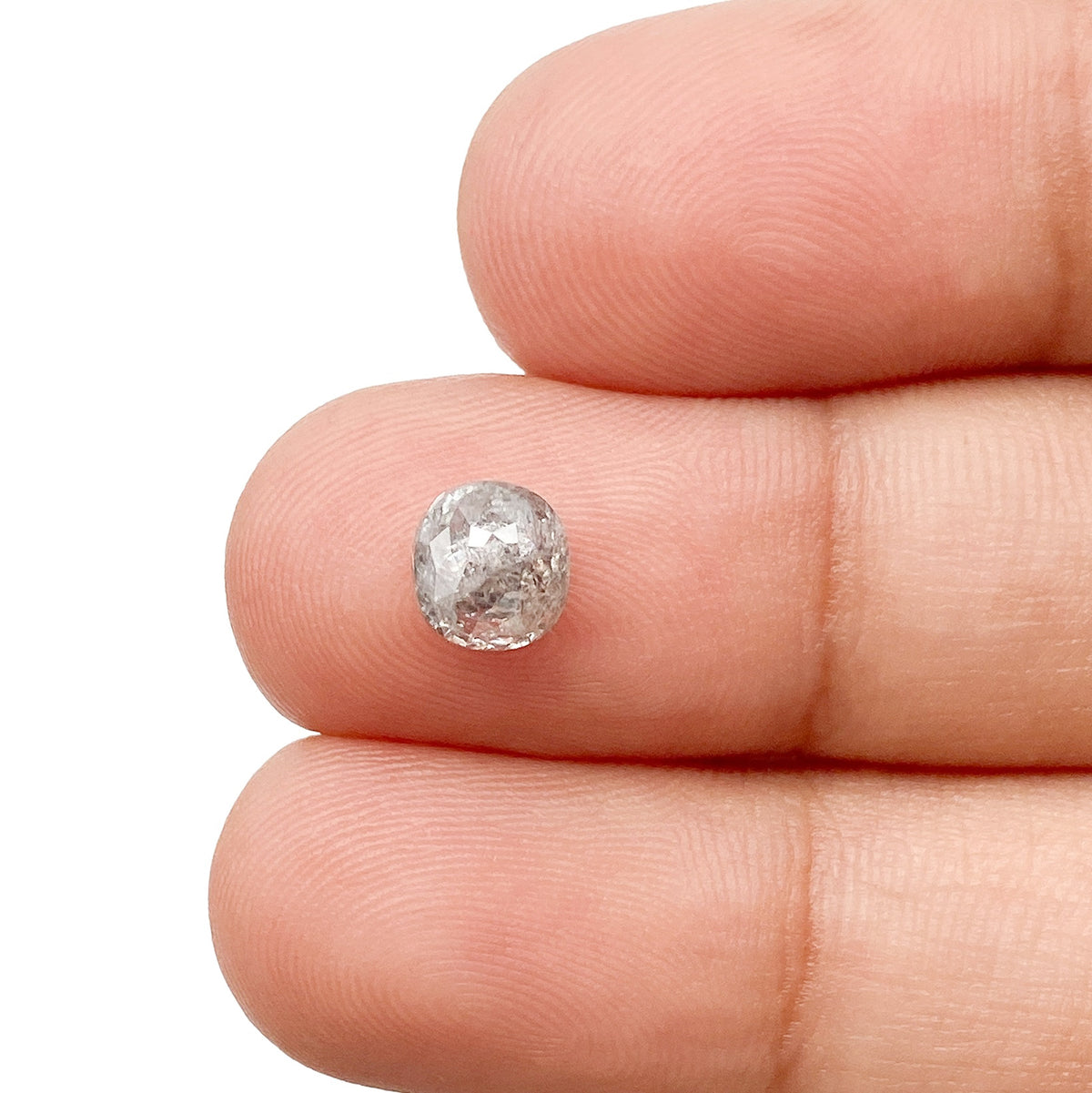 1.12ct | Salt & Pepper Oval Shape Brilliant Cut Diamond - Modern Rustic Diamond