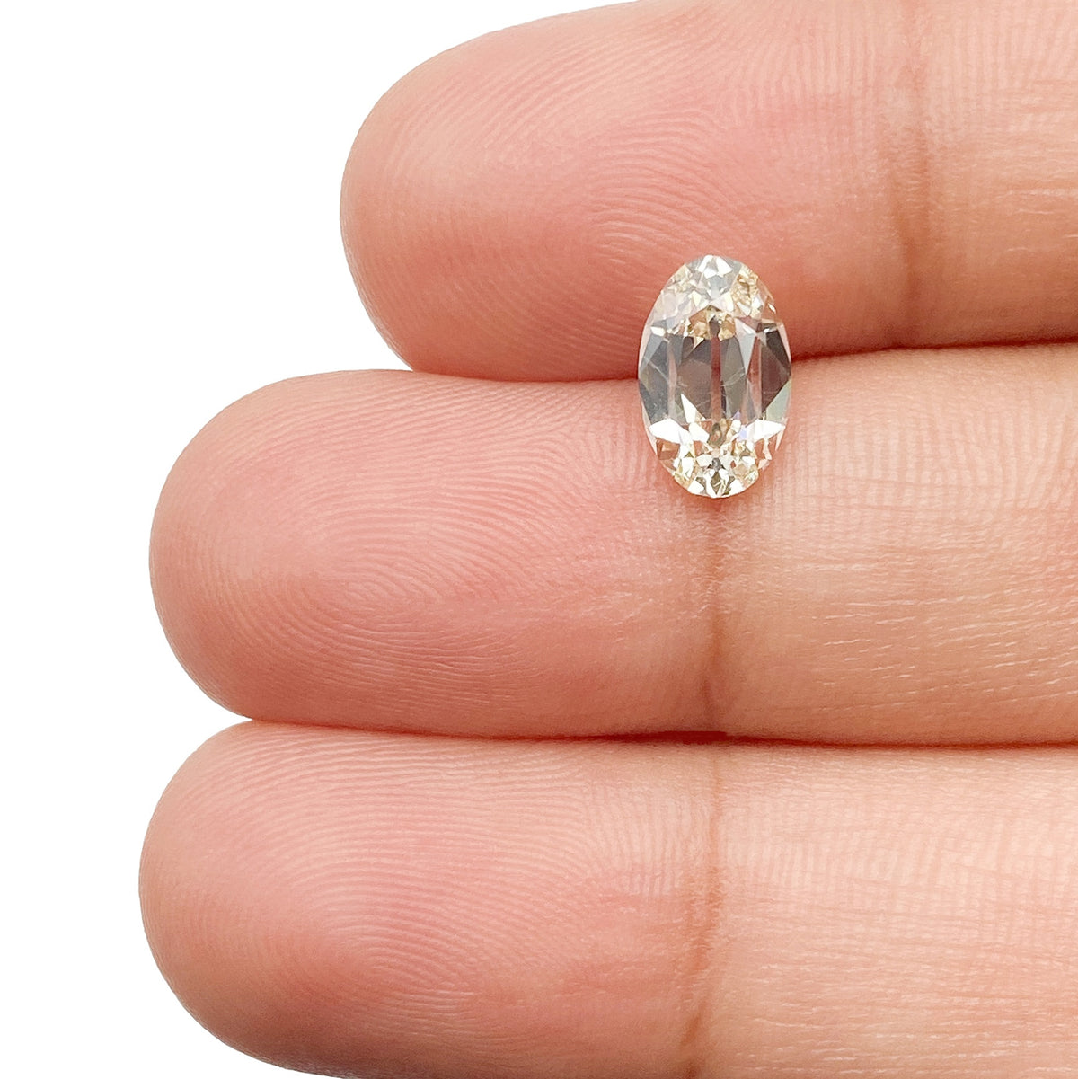 1.29ct | N/SI2 Oval Shape Old Mine Cut Diamond (GIA) - Modern Rustic Diamond