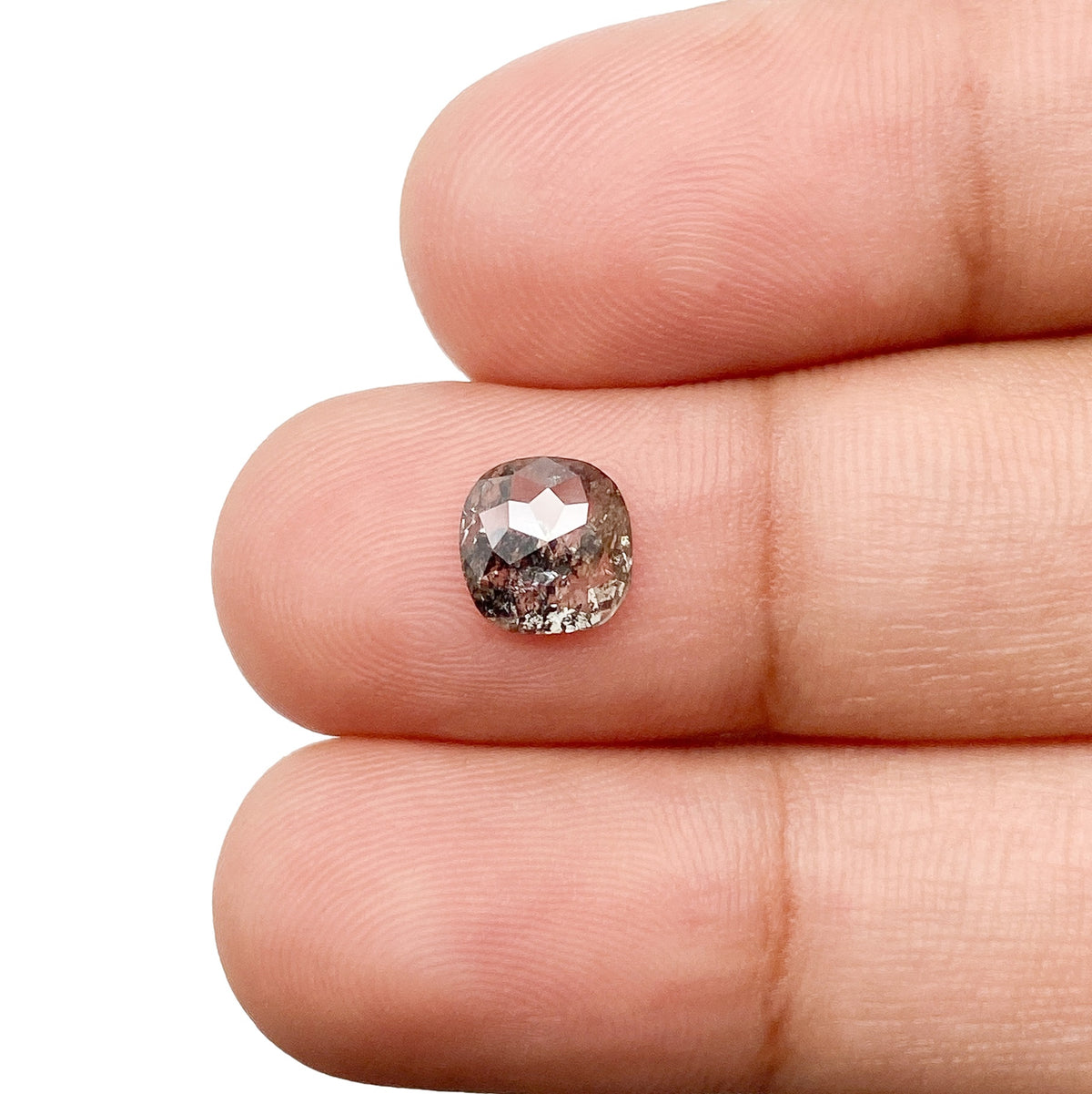 0.78ct | Rustic Cushion Shape Rose Cut Diamond - Modern Rustic Diamond