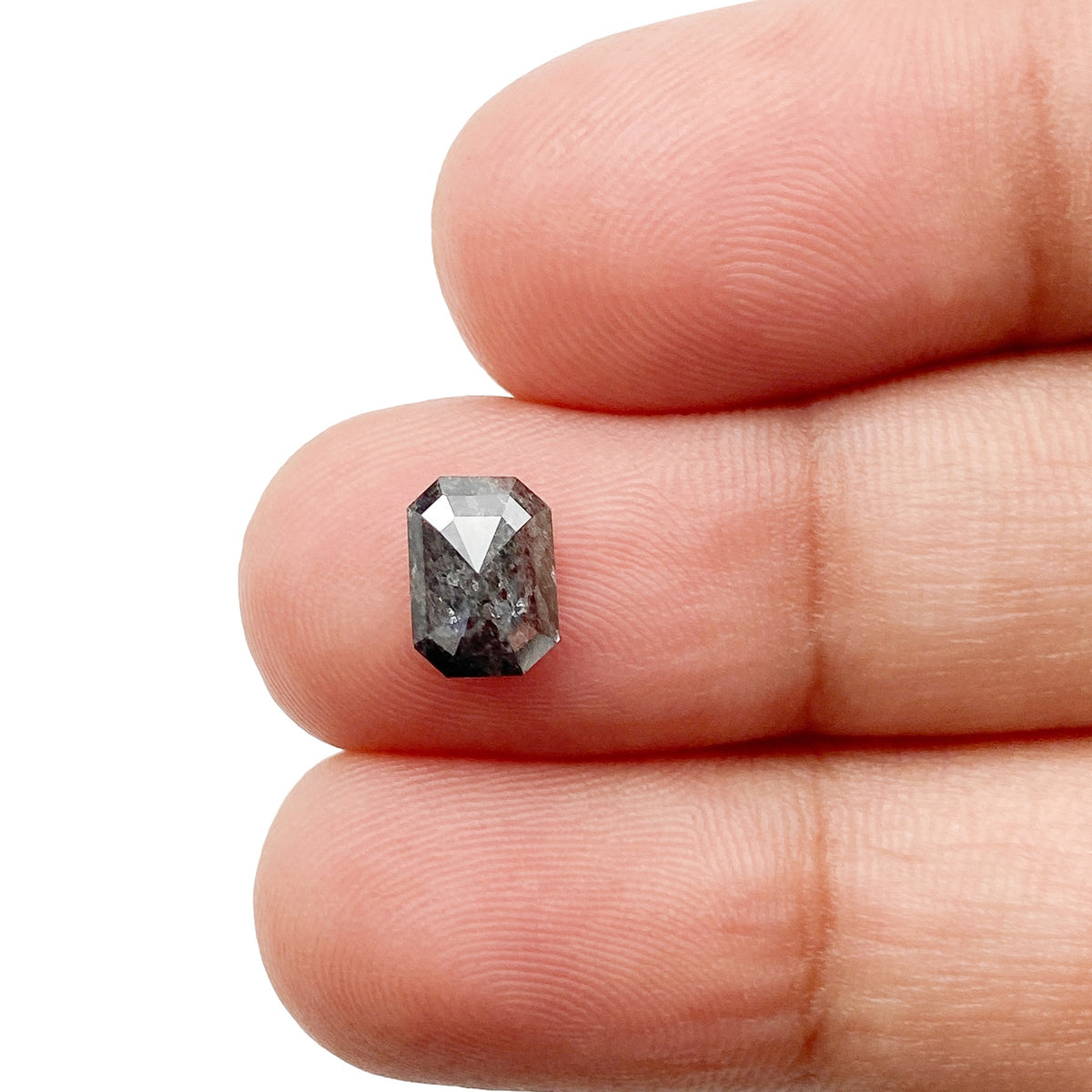 1.08ct | Rustic  Emerald Shape Step Cut Diamond - Modern Rustic Diamond