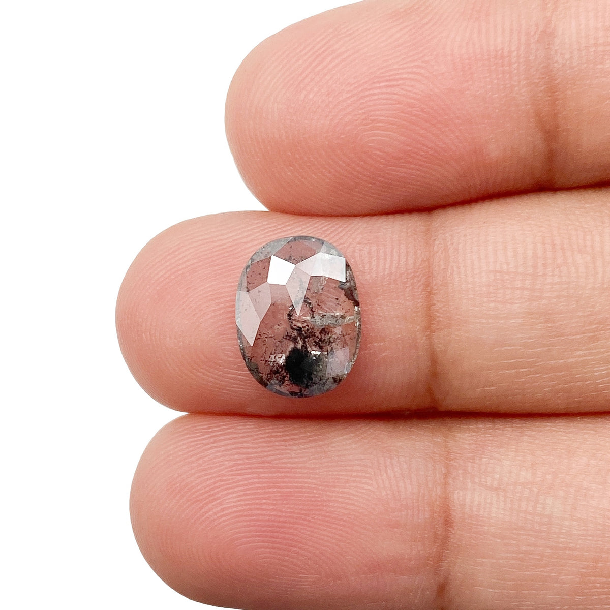 2.11ct | Rustic Oval Shape Rose Cut Diamond - Modern Rustic Diamond