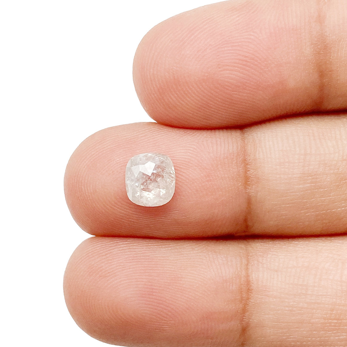 0.90ct | Rustic  Cushion Shape Rose Cut Diamond - Modern Rustic Diamond