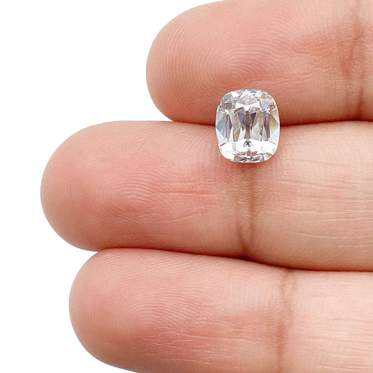 1.74ct | J/SI1 Cushion Shape Old Mine Cut Diamond (GIA) - Modern Rustic Diamond