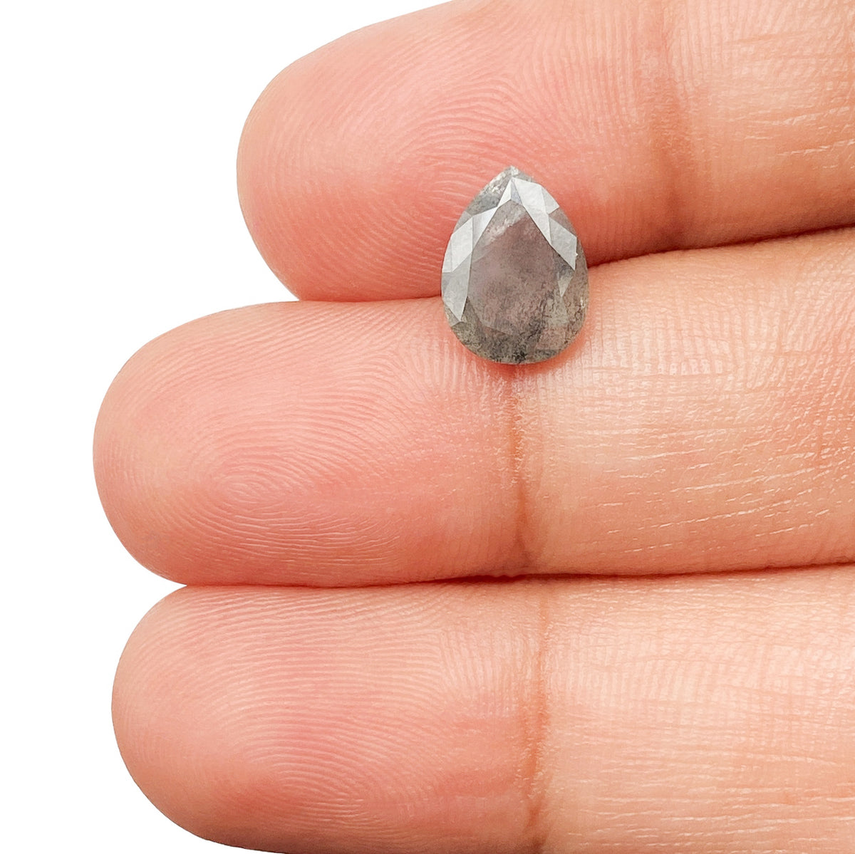 1.81ct | Rustic  Pear Shape Rose Cut Diamond - Modern Rustic Diamond