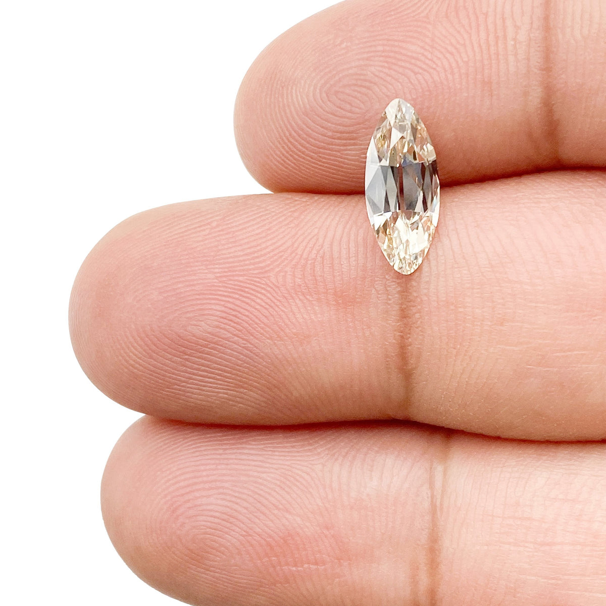 1.19ct | O-P/VS2 Marquise Shape Old Mine Cut Diamond (GIA) - Modern Rustic Diamond