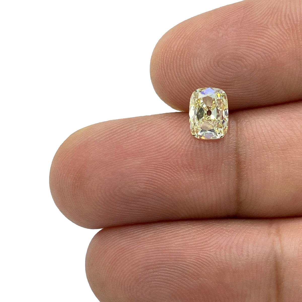 1.14ct | U-V/VVS2 Cushion Shape Old Mine Cut Diamond (GIA) - Modern Rustic Diamond
