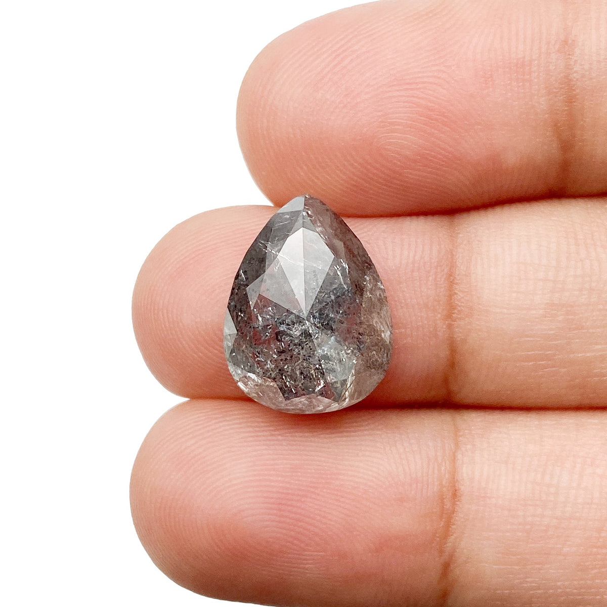 6.29ct | Rustic  Pear Shape Brilliant Cut Diamond - Modern Rustic Diamond