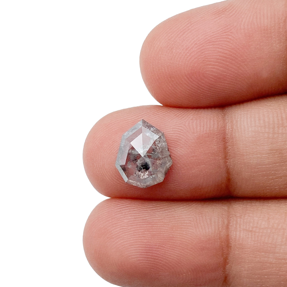 1.55ct | Rustic Pear Shape Rose Cut Diamond - Modern Rustic Diamond