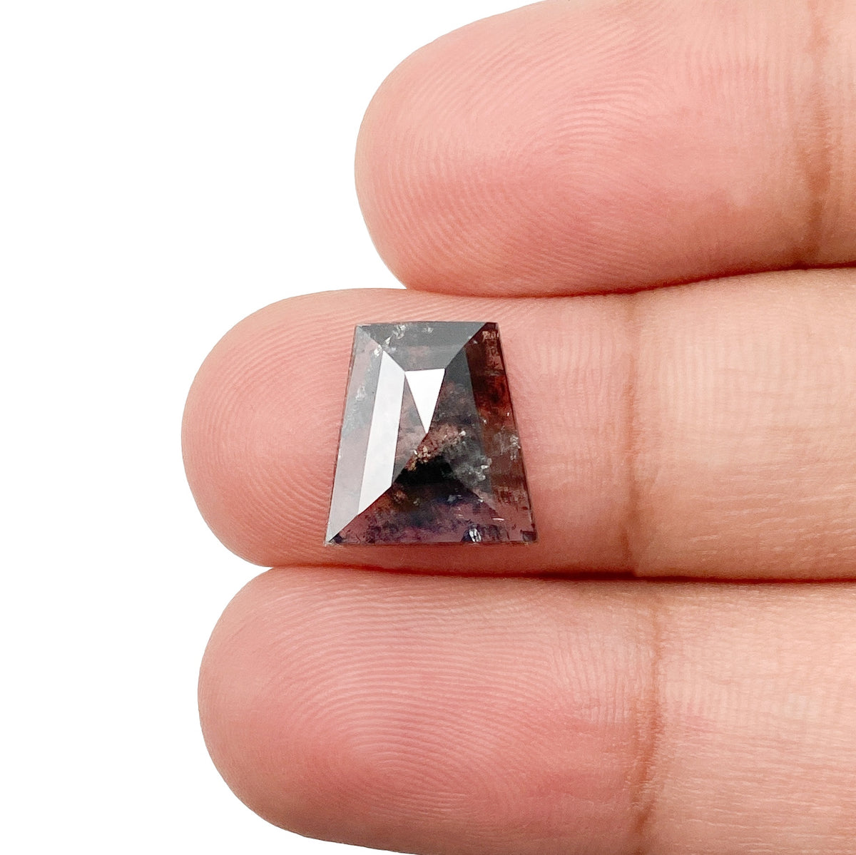 2.62ct | Rustic  Trapezoid Shape Rose Cut Diamond - Modern Rustic Diamond