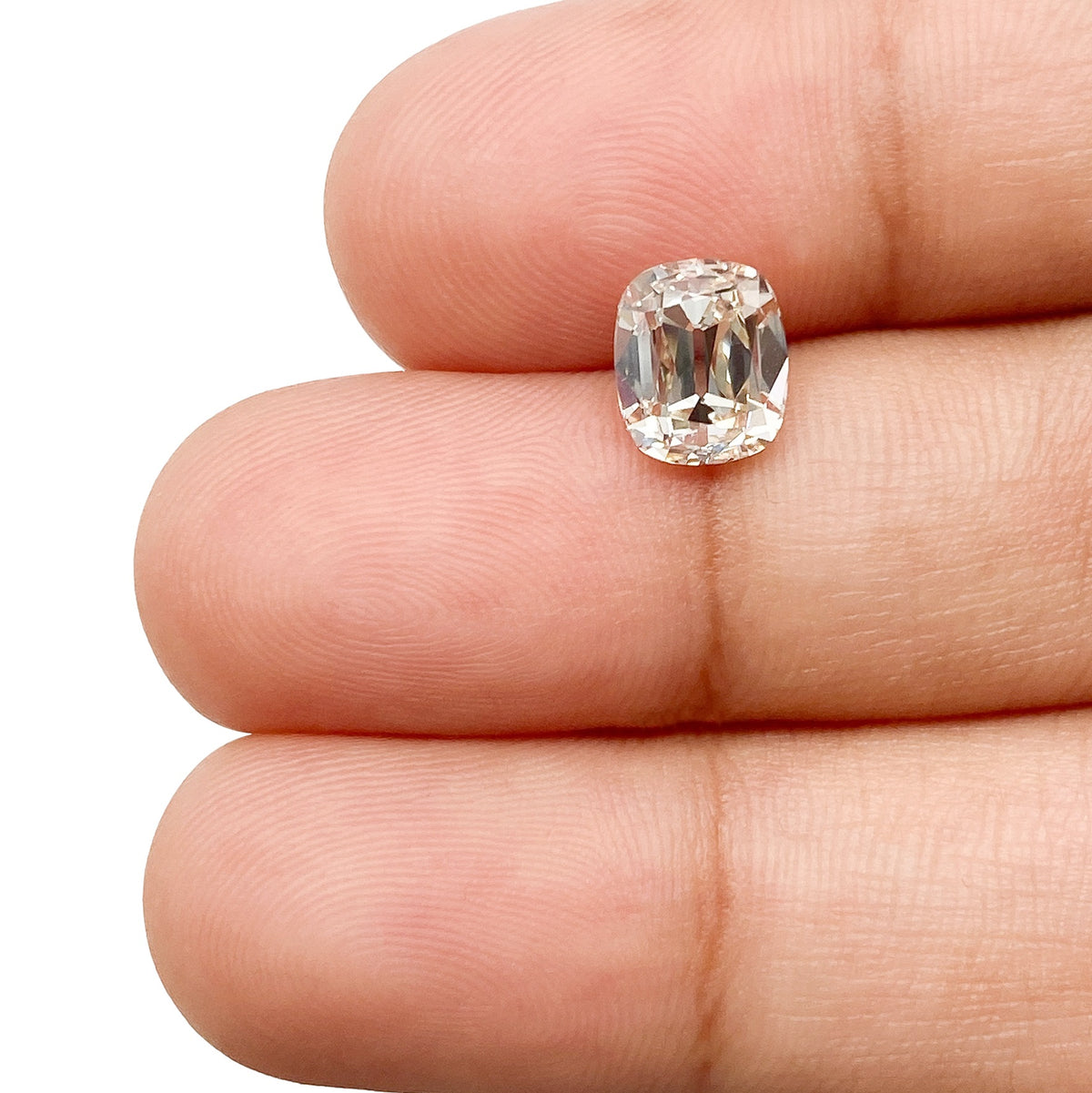 1.66ct | L/VS1 Cushion Shape Old Mine Cut Diamond (GIA) - Modern Rustic Diamond