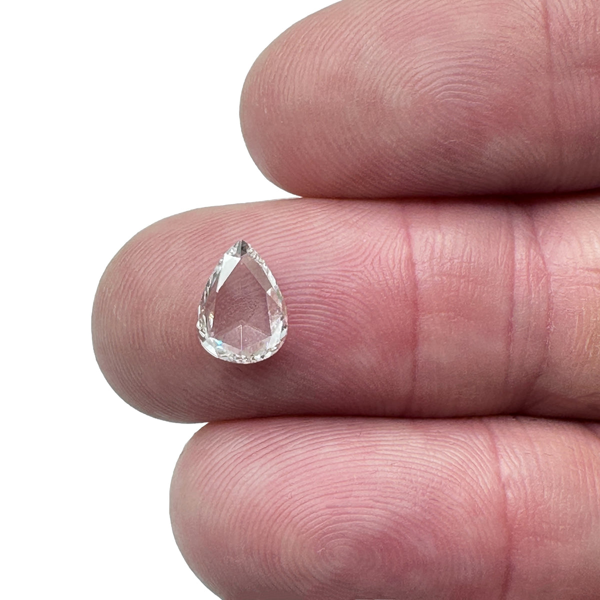 1.02ct | F/VS2 Pear Shape Rose Cut Diamond (GIA) - Modern Rustic Diamond